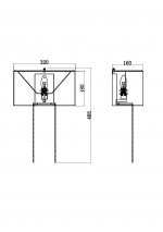 Настенный светильник (бра) Maytoni MOD151WL-01G Impressive