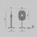 Настольный светильник Maytoni MOD152TL-L1BK Eclipse