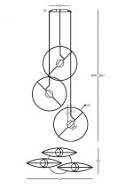 Подвесной светильник Maytoni MOD154PL-L6W3K1 Reflex