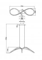 Подвесной светильник Maytoni MOD156PL-L52G4K Curve