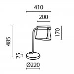 Настольный светильник Maytoni MOD170TL-L8BS3K Cabaret