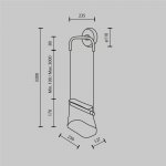 Настенный светильник бра Maytoni MOD170WL-L8BS3K1 Cabaret