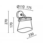 Настенный светильник бра Maytoni MOD170WL-L8BS3K2 Cabaret