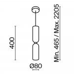 Подвесной светильник Maytoni MOD177PL-01G Memory