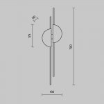 Настенный светильник (бра) Maytoni MOD179WL-L22W4K1 Skyline
