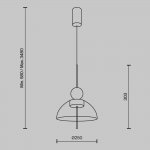 Подвесной светильник Maytoni MOD185PL-L12CG3K1 Bangkok