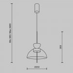 Подвесной светильник Maytoni MOD185PL-L12CG3K2 Bangkok