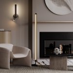 Напольный светильник торшер Maytoni MOD214FL-L20B3K Combo