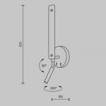 Настенный светильник бра Maytoni MOD214WL-L8W3K Combo