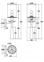Настенный светильник (бра) Maytoni MOD224WL-01BS1 Bianco