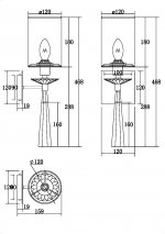 Настенный светильник (бра) Maytoni MOD224WL-01BS Bianco