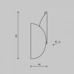 Настенный светильник бра Maytoni MOD225WL-02B2 Organic