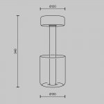 Аккумуляторный светильник Maytoni MOD229TL-L3W3K1 AI Collaboration