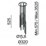 Подвесной светильник Maytoni MOD236PL-L54B3K Light stick