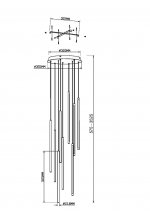 Подвесной светильник Maytoni MOD236PL-L54BS3K Light stick