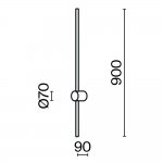 Настенный светильник (бра) Maytoni MOD237WL-L11B3K Light stick