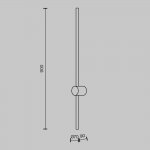 Настенный светильник (бра) Maytoni MOD237WL-L11B3K Light stick
