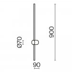 Настенный светильник (бра) Maytoni MOD237WL-L11BS3K Light stick