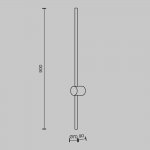 Настенный светильник (бра) Maytoni MOD237WL-L11BS3K Light stick