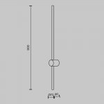 Настенный светильник (бра) Maytoni MOD237WL-L11BS3K Light stick