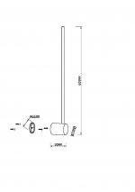Настенный светильник (бра) Maytoni MOD237WL-L6B3K Light stick