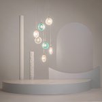 Подвесной светильник Maytoni MOD254PL-07BS Frozen