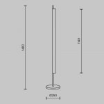 Напольный светильник торшер Maytoni MOD258FL-L15BS3K Loom