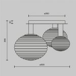 Потолочный светильник Maytoni MOD268CL-03B Reels