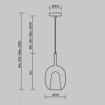 Подвесной светильник Maytoni MOD271PL-01W1 Duality