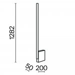 Напольный светильник (торшер) Maytoni MOD277FL-L24GR3K Solid