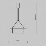 Подвесной светильник Maytoni MOD280PL-L30B3K Ambience