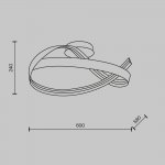 Потолочный светильник Maytoni MOD283CL-L34BS3K Plons