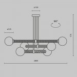Подвесной светильник Maytoni MOD287PL-06BS Teatro