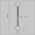Настенный светильник бра Maytoni MOD287WL-02BS Teatro