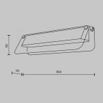 Настенный светильник бра Maytoni MOD296WL-L6BS3K Flat