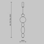 Подвесной светильник Maytoni MOD297PL-L17BS3K Adore