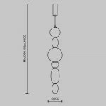 Подвесной светильник Maytoni MOD297PL-L24BS3K Adore