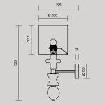 Настенный светильник бра Maytoni MOD298WL-01W Comforty