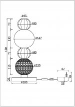 Настольный светильник Maytoni MOD301TL-L18G3K Collar