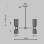 Подвесной светильник Maytoni MOD302PL-10GR Antic