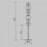 Напольный светильник торшер Maytoni MOD307FL-L40BS3K Futuro