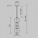 Подвесной светильник Maytoni MOD307PL-L36B3K Futuro