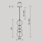 Подвесной светильник Maytoni MOD307PL-L36BS3K Futuro