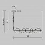 Подвесной светильник Maytoni MOD307PL-L40B3K Futuro