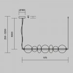 Подвесной светильник Maytoni MOD307PL-L40BS3K Futuro
