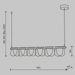 Подвесной светильник Maytoni MOD319PL-L30B3K Fluffy