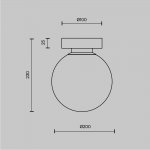 Настенный светильник (бра) Maytoni MOD321WL-01B1 Basic form