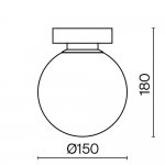 Настенный светильник (бра) Maytoni MOD321WL-01B Basic form