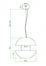 Подвесной светильник Maytoni MOD322PL-L6G3K Rebel