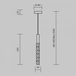 Подвесной светильник Maytoni MOD328PL-L3BS3K